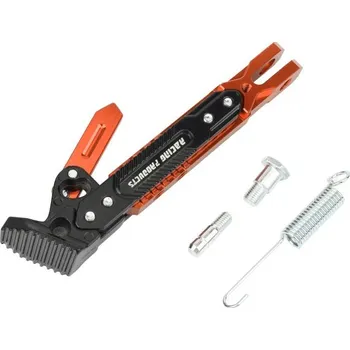 Motodoplněk Univerzální barevný boční stojan na motocykl Nastavitelná boční podpěra s montážní sadou pro KTM Honda Suzuki Yamaha Kawasaki oranžová