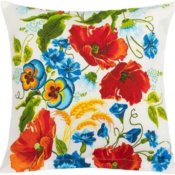 Povlak na dekorativní polštářek Povláček GITA Červená,Zelená BX10874 - 45x45 cm