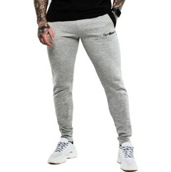 Pánské kalhoty GymBeam Tepláky Slimfit Grey XXL