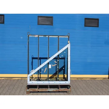 Okno VÝPRODEJ Plastové okno - KNIPPING 88 MD, 1405x1230 mm, FIX ATYP, antracit/bílá Otevírání: levé + příslušenství a montážní materiál zdarma