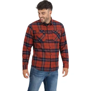 Flanelová košile Vintage Industries Sem Orange Check L