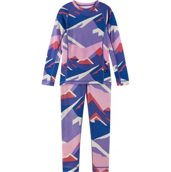 Set dětského termoprádla Dětský merino termo set Reima Taitoa fialová 140