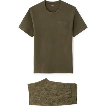 Pánské pyžamo Celio Pyžamo Lipyananas - Pánské Celio kaki 3369883