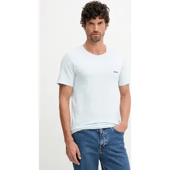 Bavlněné tričko BOSS TShirtRN 3P Classic 3-pack 50532470 modrá 55X, vel. XXL