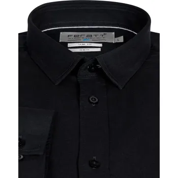 Pánská košile FERATT Košile ANDRIK černá SLIM Velikost: XL