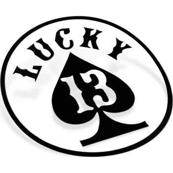 Samolepicí dekorace na vozidlo Samolepka Lucky 13 - 14x14