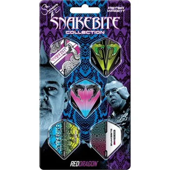 Příslušenství pro šipky Red Dragon Letky Peter Wright Snakebite - Collection Card 1 - X0797