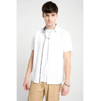 Chlapecká košile Reporter Young | Chlapecká bílá košile klasického střihu s krátkým rukávem - Barva BÍLÁ, Velikost 158 251-0330B-05-200-1