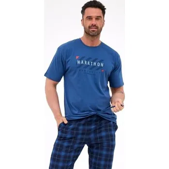 Pánské pyžamo Pánské pyžamo Cornette Marathon 2 Modrá 2XL