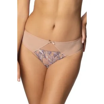 Kalhotky Brazilky Gaia Odelia Béžovo-modrá 2XL