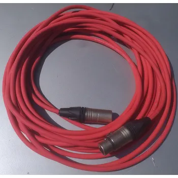 Audio kabel XLR 10m - Červený XLR 10m symetrický kabel