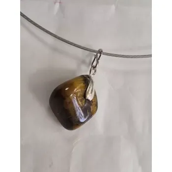 Náhrdelník Náhrdelník na lanku s polodrahokamem - tygří oko 3 (do vyprodání zásob)