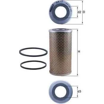 Olejový filtr Olejový filtr MAHLE OX 17D
