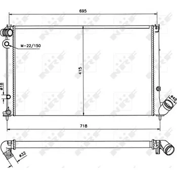 Chladič motoru Chladič, chlazení motoru NRF 58020
