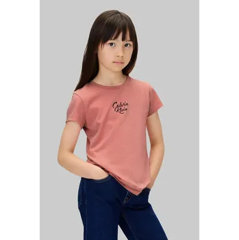 Dětské tričko Calvin Klein Jeans IG0IG03035.9BYA růžová 30X, vel. 140