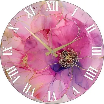 Hodiny Nástěnné hodiny Pink 339, 40 cm, růžová