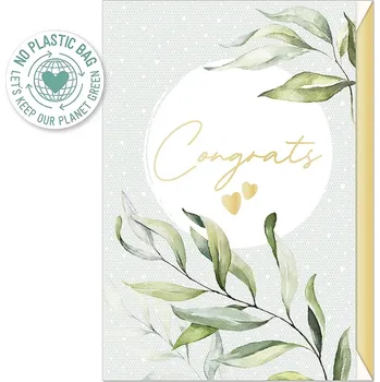 Ražené přání s obálkou Artebene Congrats