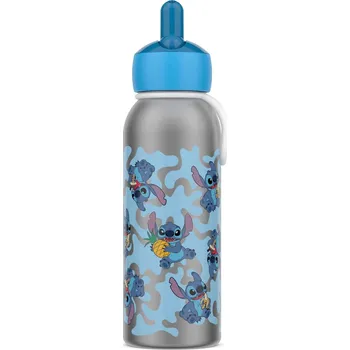 Láhev MEPAL CAMPUS 350 ml - termoláhev flip-up z nerezové oceli s motivem Stitch, modrá
