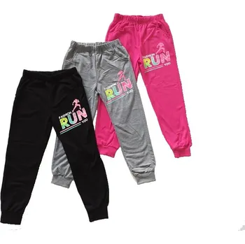 SEZON DÍVČÍ TEPLÁKY "RUN" Barva: šedá, Velikost: 140