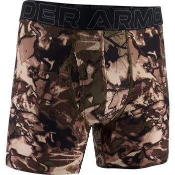 Boxerky Pánské boxerky Under Armour Perf Tech Graphic 6in Green XXL