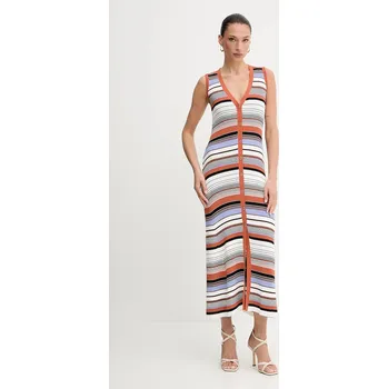 Dámské šaty Šaty Liu Jo bílá barva, maxi, přiléhavé, WA5211.MS55N MLA, vel. L