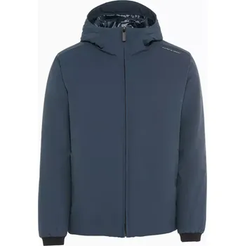 Pánská softshellová bunda PORSCHE DESIGN Light blouson jacket Bunda volnočasová na zip s podšívkou a kapucí tmavě modrá (Exkluzivní bunda s lehkou výplní Primaloft® a šestiúhelníkovým polstrováním uvnitř.)