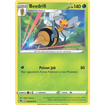 Sběratelská karetní hra Beedrill 004/073 - Champion´s Path Typ karty: Non-Holo