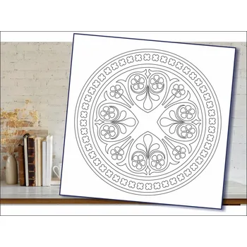 Radost v písku Šablona na pískování mandala 1 Varianta: 210 x 210 mm