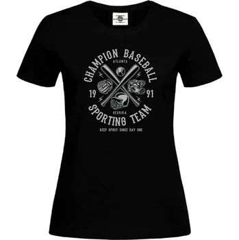 Dámské tričko Tričko Champion Baseball Druh: Dámské, Barva: Černá, Velikost: XS