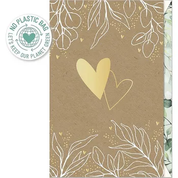 Ražené svatební přání s obálkou Artebene Hearts