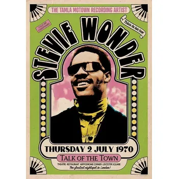 Plakát Plakát, Obraz - Stevie Wonder - Talk of The Town 1970