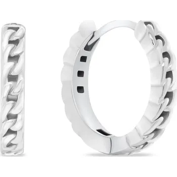 Náušnice Brilio Silver Stylové stříbrné náušnice kruhy EA991W + 2 měsíce na vrácení zboží