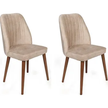 Jídelní židlička Casarredo Alfa 2 jídelní židle, krémová / ořech