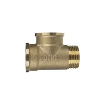 Fitinka GEBO Mosazný T-kus FFM 1/2" s vnitřním/vnitřním/vnějším závitem 134-4BR