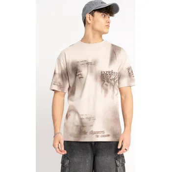 Chlapecké tričko Reporter Young | Chlapecké béžové tričko s celoplošným potiskem - Barva BÉŽOVÁ, Velikost 146 251-0440B-20-220-1