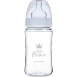 Canpol láhev se širokým hrdlem Royal Baby 240 ml - Modrá