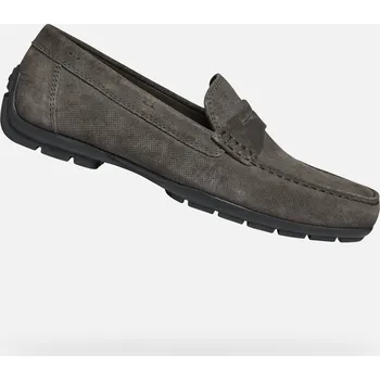 Pánské mokasíny Šedé pánské mokasíny Geox Moner W 2FIT - Pánské GEOX šedá 3338085