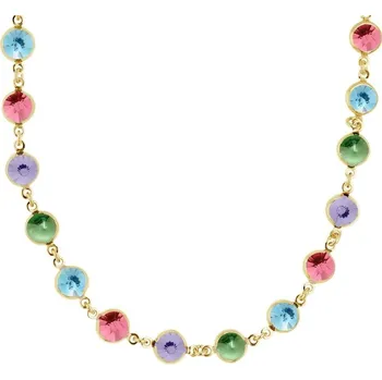 Náhrdelník Stříbrný zlacený náhrdelník Victoria Cruz A3066-MDG