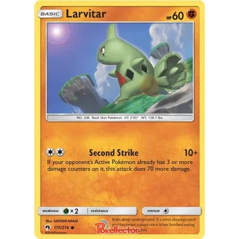 Karetní hra Larvitar 115/214 - Lost Thunder Typ karty: Non-Holo