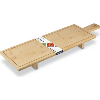 Kuchyňské prkénko Servírovací deska bambusová na nožkách Konighoffer 66 x 19,5 x 4,5 cm