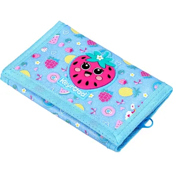 Peněženka wiky Dívčí peněženka JAHŮDKA 3D modrá