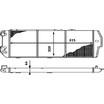 Chladič motoru Chladič, chlazení motoru MAHLE CR 404 000S