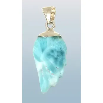 Přívěsek Přívěsek larimar – andělské křídlo, přírodní kámen AAA kvality (4,55g)