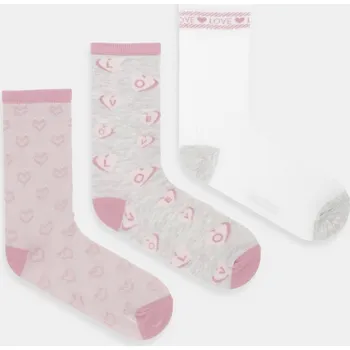 Dámské ponožky Ponožky women'secret 3-pack 4482725 růžová 30X, vel. ONE SIZE