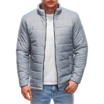 Edoti Men's mid-season quilted jacket Edoti bílá | šedá | světle modrá 3403077