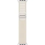 Dux Ducis výměnný nylonový pásek GS pro Apple Watch, Watch 2, 3, 4, 5, 6, 7, 8, 9, 10, SE, SE 2. gen, Ultra, Ultra 2 verze 42, 44, 45, 46, 49mm bílá bílá 6934913026922