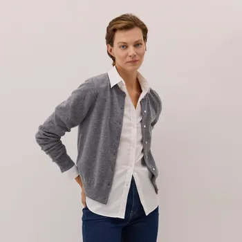 Reserved - Bavlněná košile - bílá - 040GR-00X - 040GR-00X-XS