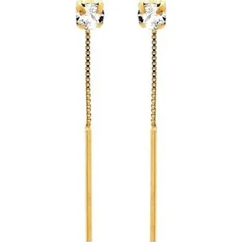 Náušnice Stříbrné zlacené náušnice Victoria Cruz A3258-07DT