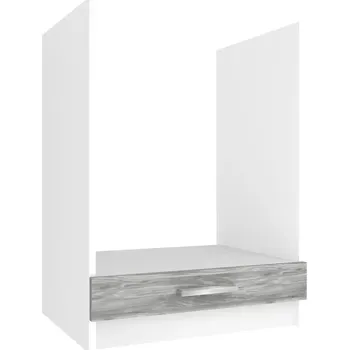 Kuchyňská skříňka Kuchyňská skříňka Belini spodní pro vestavnou troubu 60 cm šedý antracit Glamour Wood bez pracovní desky TOR SDP60/0/WT/GW/0/E