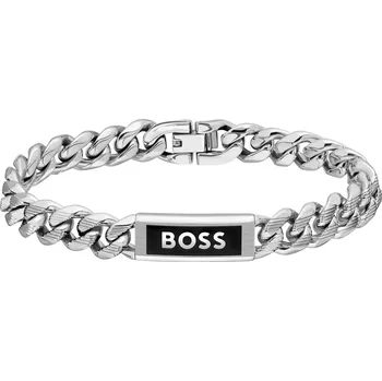 Náramek Hugo Boss Pánský ocelový náramek Kassy Emblem 1580679 17,5 cm + 2 měsíce na vrácení zboží